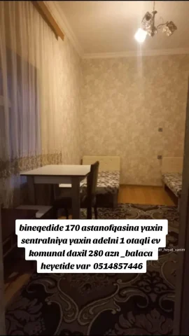 Kirayə verilir