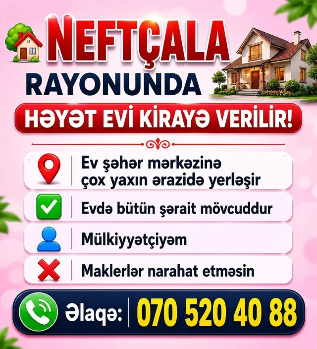 Kirayə verilir