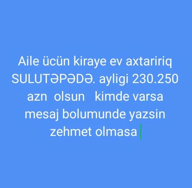Kirayə verilir