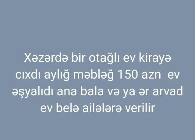 Kirayə verilir